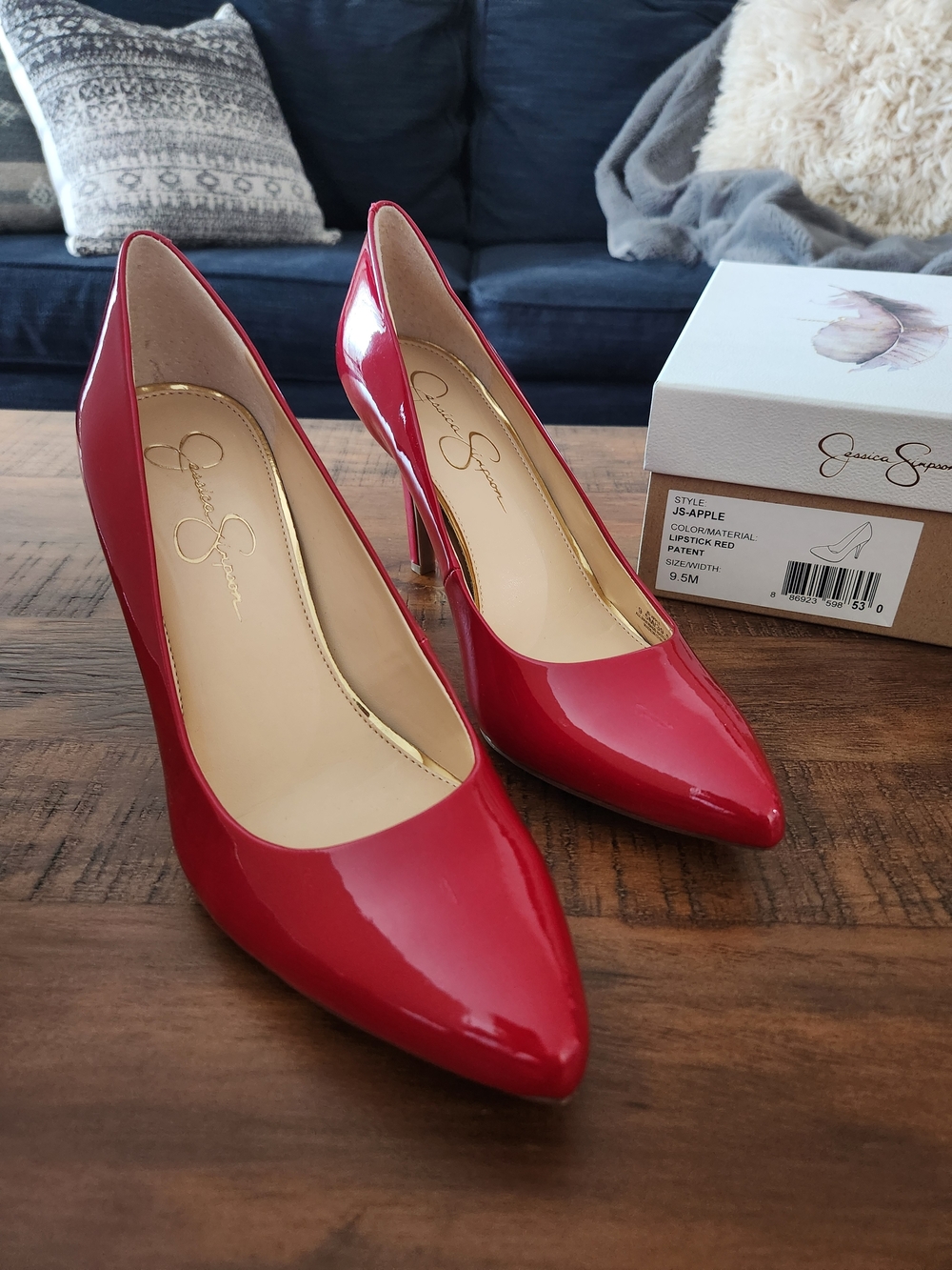 Jessica Simpson Patent Leather Heels Sz 9.5M